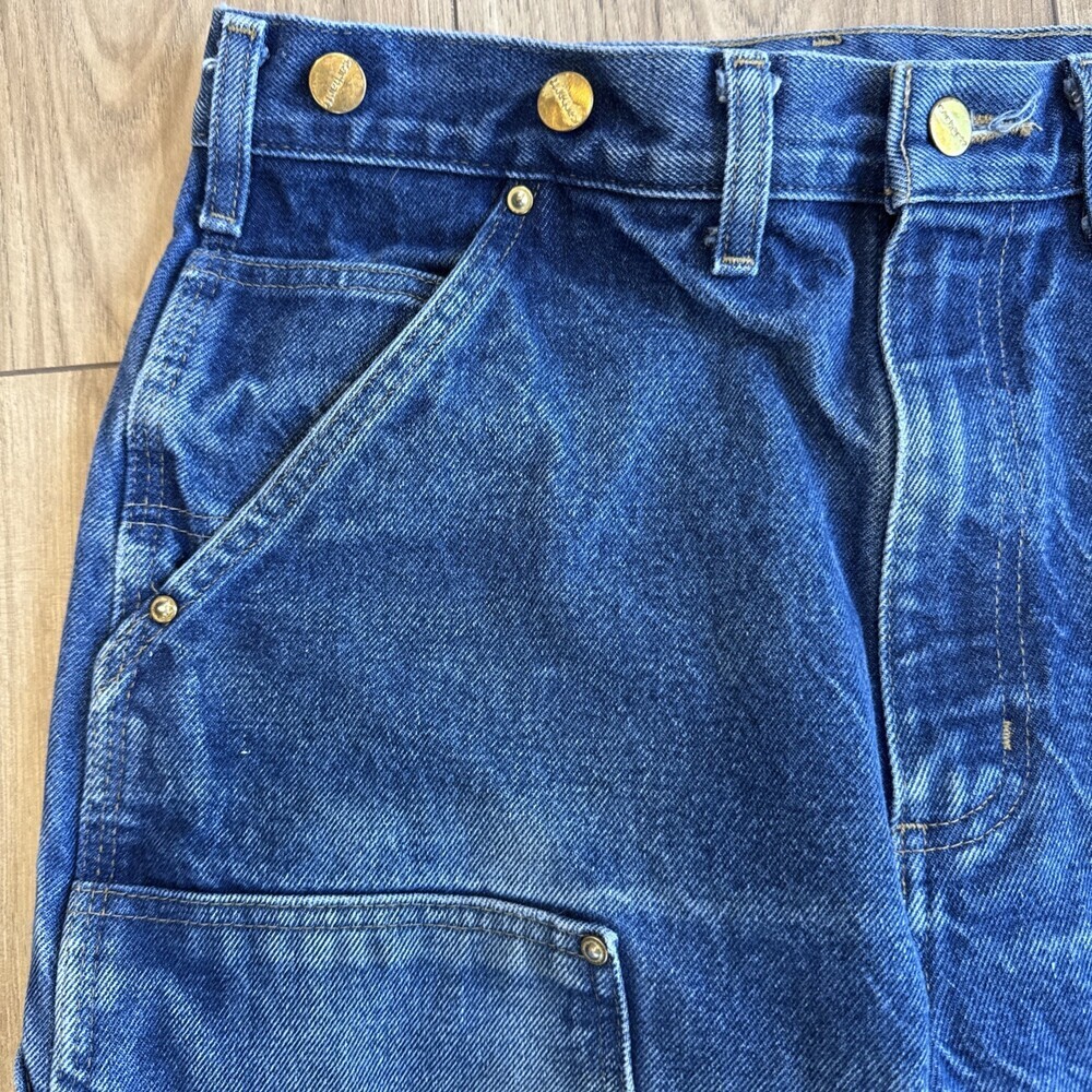 Y2k Carhartt B07 DNM Double Knee Logger Jean 32x34 Suspender Buttons Workwear - Picture 4 of 12